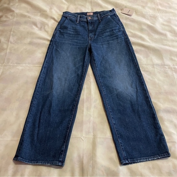 NEW! MOTHER- The Dodge Prep Ankle Jeans in Mid Wash Yee Haw Size 26 - Picture 2 of 9